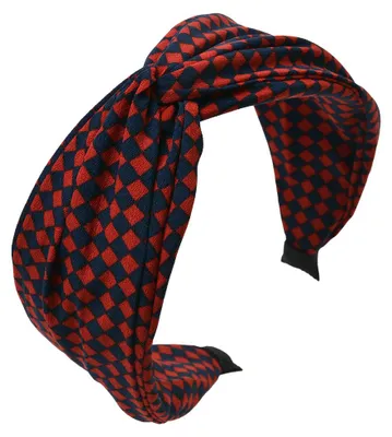 Productafbeelding van Clayre & Eef Haarband, dames, zwart, rood, synthetisch materiaal