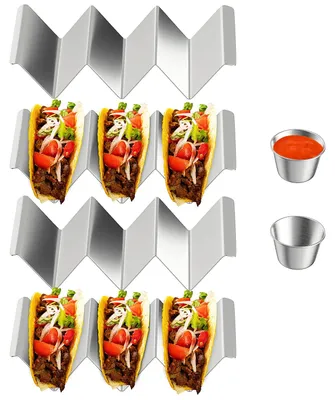 Produktbild von Taco Halter Set von 4 - Taco Rack für Perfekte Präsentation