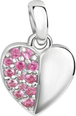 Produktbild von F Anhänger 925/- Sterling Silber 1,4cm weiß Zirkonia 279240086