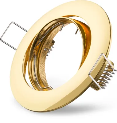 Produktbild von Einbaustrahler Gold rund schwenkbar 68mm max. 50W