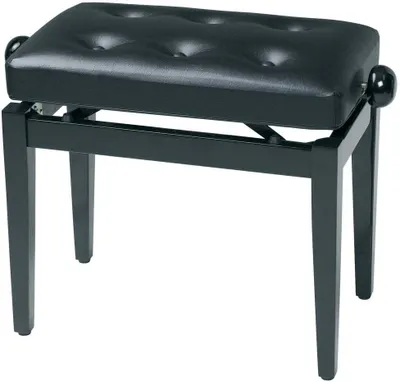 Immagine prodotto di Sgabello per pianoforte in legno GEWA Deluxe nero lucido