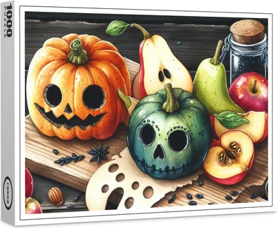 Produktbild von raxxa Premium-Puzzle "Halloween KI 2", 1000 Teile