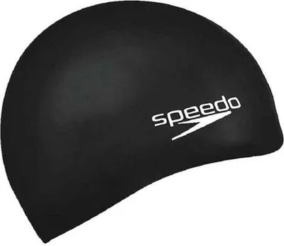 Produktbild von Speedo PLAIN FLAT Badekappe Schwarz Silikon