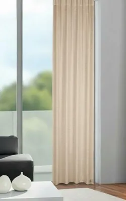Produktbild von Fertigschal verdeckte Schlaufen "Waris" - Größe (HxB): 255x135cm Farbe: Beige