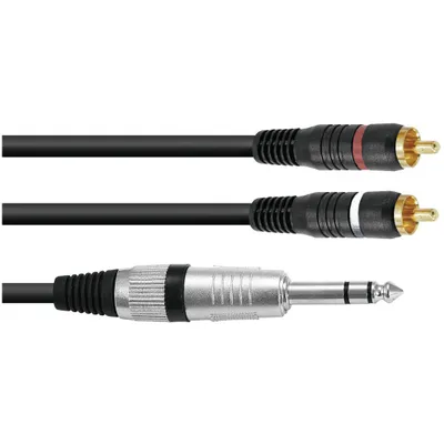Image de OMNITRONIC Câble adaptateur jack stéréo/2xCinch 1,5m