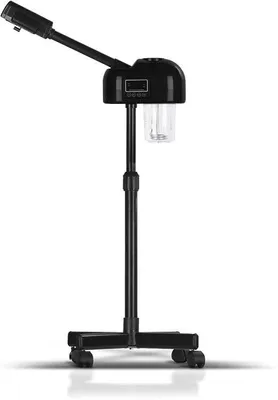 Produktbild von Timer Gesichtsdampfer Schwarz mit LCD-Bildschirm, Professionelle Salon SPA Gesichtspflege, Höhenverstellbar