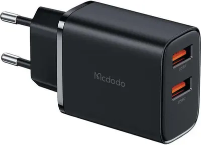 Obrázok produktu pre Adaptér Mcdodo CH-5070, USB-A*2, 12 W, čierny