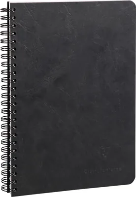 Produktbild von Clairefontaine 5x Spiralbuch Age Bag A5 liniert 50 Blatt - Schwarz 785361C