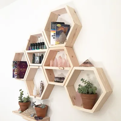 Produktbild von Skye Decor, Raf252, Wandregale, Nussbaum, Holz, 42 x 37 x 10 cm