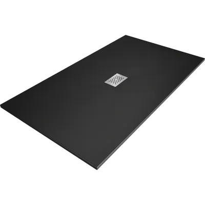 Obrázek produktu pro Mexen Hugo obdélníková sprchová vanička SMC 150 x 100 cm, černá, kryt inox - 42701015-X