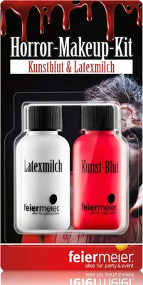 Produktbild von feiermeier Kunstblut & Latexmilch Set | 2 x 30ml
