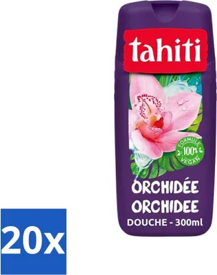 Produktbild von Tahiti – Duschgel – Orchidee – 100 % vegan – 300 ml - Vorteilspack - 20 Stücke
