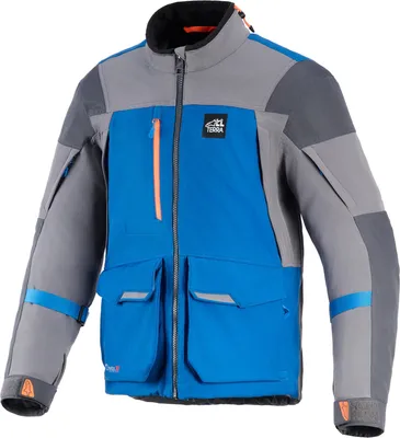 Immagine prodotto di Giacca da moto in tessuto impermeabile Alpinestars Maxdura Drystar XF, blu/grigio, taglia S