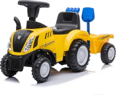 Produktbild von Traktor Rutschauto New Holland T7 - 1 bis 3 Jahre - mit Anhänger - Gelb