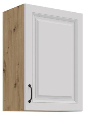 Produktbild von Hängeschrank 50 cm Stilo Weiss + Eiche Artisan Küchenzeile Küchenblock Küche