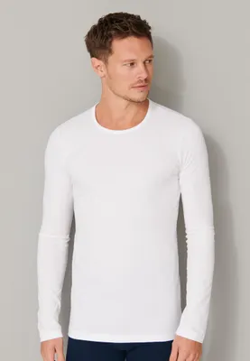 Produktbild von Schiesser Herren Langarmshirt Gr. 8  weiss