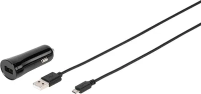 Produktbild von VIVanco™Kfz-Ladegerät 2.4 A, inkl. Micro USB Kabel, 1,2m (62216)