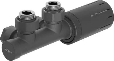 Obrázek produktu pro Mexen G05 termostatická sada rohová, Duplex, DN50, antracit - W907-958-66