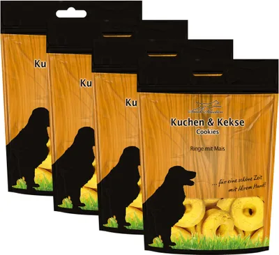 Produktbild von 500g Schecker - Ringe mit Mais - die Hundekekse sind ideal als Belohnung
