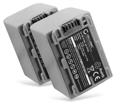 Produktbild von CELLONIC 2x Akku für Kamera Kompatibel mit Sony DCR-DVD103, DCR-DVD105, DCR-DVD202, NP-FH50 - (1360mAh, 7.4V)