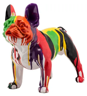 Produktbild von ARTUNIVERSE Skulptur Bunte Bulldogge 41 x 25 x 52 cm