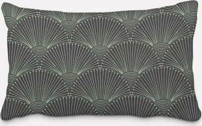 Produktbild von SCHÖNER LEBEN. Kissenhülle aus Baumwolle Fächer Bogen dunkelblau min Größe 60x80cm (HxB) 60x80cm (HxB) Größe