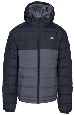 Productafbeelding van Trespass jas, model MAJKCAN20007, kleur zwart, met meerkleurige details, maat L