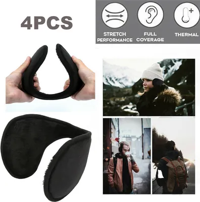 Produktbild von 4pcs Ohrenschützer Ohrenwärmer Ear Muffs Warm für Damen Herren Earband Einheitsgröße