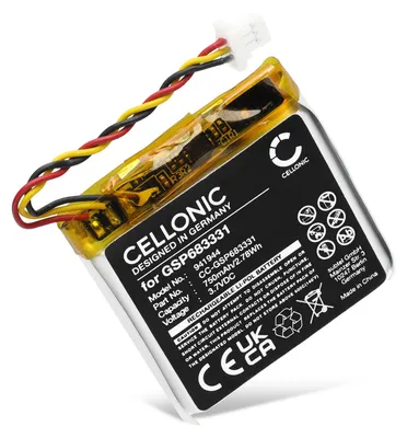 Image de CELLONIC 1x Batterie pour Casque micro Compatible avec JBL Live 660NC, Live 660, GSP683331 - (750mAh, 3.7V)
