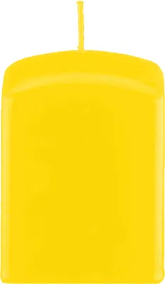 Produktbild von Quader Kerzen, Block Kerzen, quadratische Kerzen Citron Gelb 8 x Ø 7/7 cm, 4 Stück