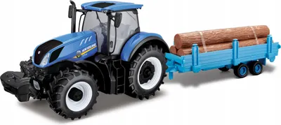 Produktbild von New Holland T7.315 Traktoranhänger 1:32 BBURAGO