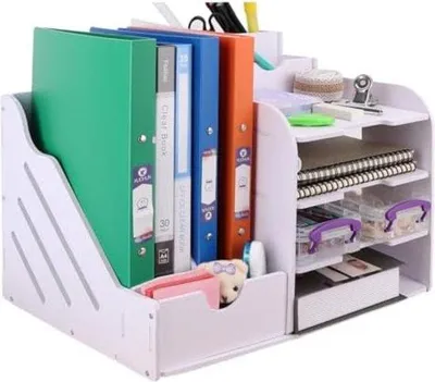 Produktbild von Famanu Büro Organizer mit Briefablage - Holz - Rosa