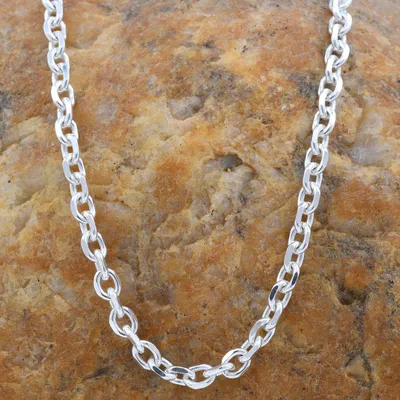 Produktbild von Ankerkette diamantiert Länge 50cm - Breite 3,0mm - 925 Silber