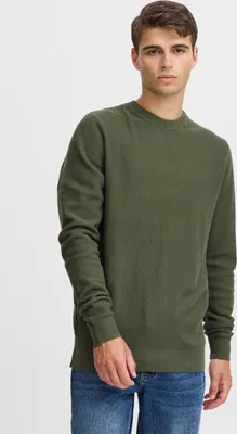 Produktbild von Casual Friday CFKARL Herren Pullover Strickpullover Feinstrick-Pullover mit Rippbündchen Rippkragen 100% Baumwolle Regular fit