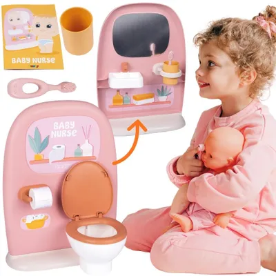 Produktbild von Smoby Baby Nurse – Doppelseitige Toilette für eine 42-cm-Puppe