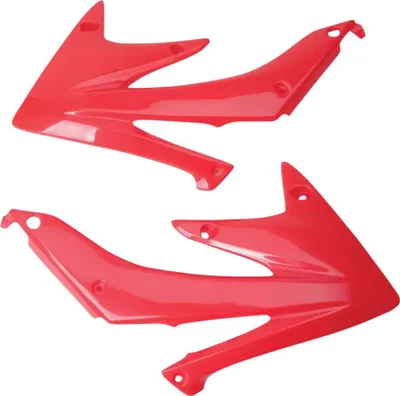 Obrázok produktu pre Kryt chladiča UFO PLAST, 2-dielny, kryt chladiča pre Honda CRF R 450 cm³, rok výroby 2005 – 2008, farba: červená, OEM 00-26