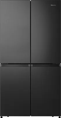 Produktbild von Hisense RQ758N4SAFE Cross Door Kühl-/ Gefrierkombination - Freistehend - 609 Liter Gesamtvolumen (393 Liter Kühl / 216 Liter Gefrierfach) - Black Inox - LED-Display - Multi Air Flow - Twist Ice Maker - Total No Frost
