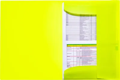 Immagine prodotto di HERMA 19696, raccoglitore a soffietto formato A3, in polipropilene, colore giallo neon