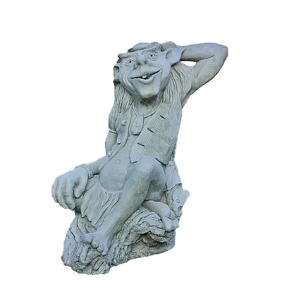 Produktbild von Schöner Troll Bluebelly aus Steinguss Neu Frostfest Witterungsbeständig SU-846