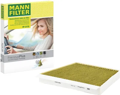 Produktbild von MANN-FILTER FP 3172 Innenraumfilter Pollenfilter passend für MERCEDES-BENZ E-Klasse Limousine (W211) Aktivkohle