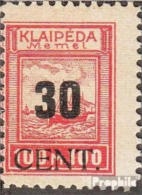 Produktbild von Briefmarken Memelgebiet 1923 Mi 196 gestempelt Aushilfsausgabe