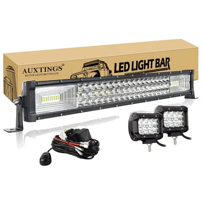 Productafbeelding van LED-lichtbalk, combinatieverlichting, waterdicht ontwerp, 22 inch, 270W, met kabel