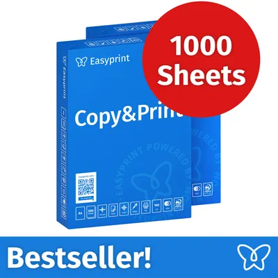 Productafbeelding van NIEUW: Easyprint Printerpapier Kopieerpapier 1000 vel 2 x 500 A4 Premium Hoogwit CIE 160 Testwinnaar PEFC gecertificeerd