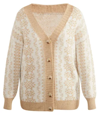 Produktbild von CALEY  Damen Oversize Cardigan - Beige, XL/XXL