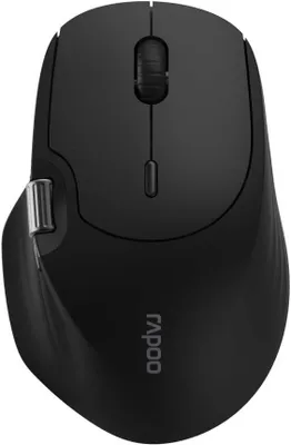 Obrázek produktu pro Bezdrátová myš Silent - USB, bezdrátová 2.4G a Bluetooth myš, až 4000 DPI, tichá, kompatibilní s více zařízeními, kolečko pro ovládání palcem, s baterií, pro PC, Mac