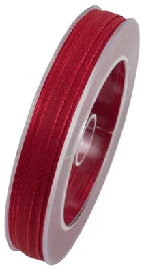 Produktbild von Webband, Schleifenband 6mm rot 40m Rolle (1m=0,20EUR) Goldina