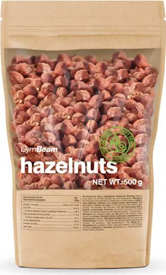 Produktbild von GymBeam - Haselnüsse 500 g ohne Geschmack