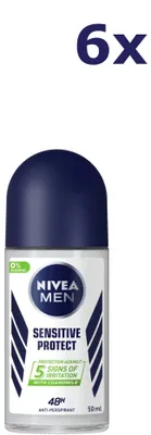 Produktbild von 6x NIVEA Men Deodorant Roller Sensitive Protect 50ml