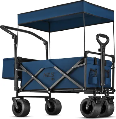 Image de Wagon pliable, bleu, capacité 120 L