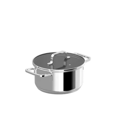 Produktbild von BergHOFF 1315078, 2,1 l, Edelstahl, Edelstahl, Edelstahl, Keramik, Elektro, Gas, Halogen, Induktion, Edelstahl